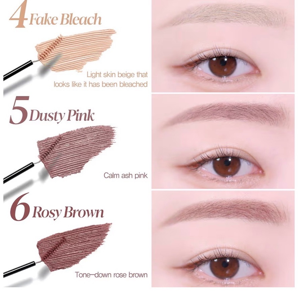 NWT - Espoir The Brow Color Fixing Cara #5 Dusty Pink Tinted Gell 0.1 Fl Oz - Picture 3 of 9